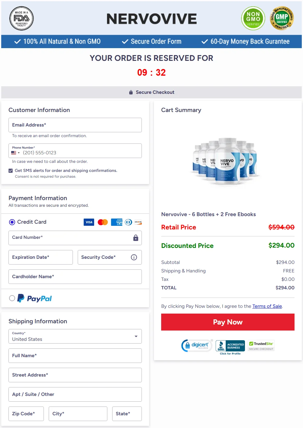NervoVive Order 